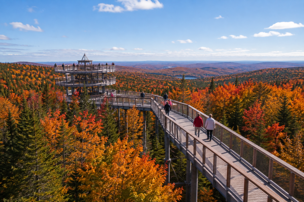 Sentier des cimes laurentides fall color성티에데심 단풍